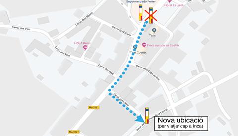 TRASLLAT DE PARADA L310 A COSTITX