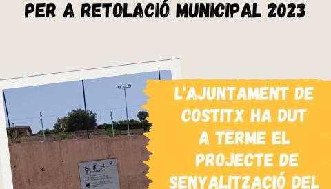 CARTELLL RETOLACIÓ MUNICIPAL