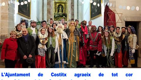 Agraïment de l'Ajuntament de Costitx
